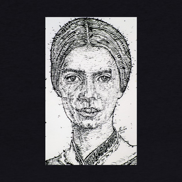 EMILY DICKINSON ink portrait by lautir